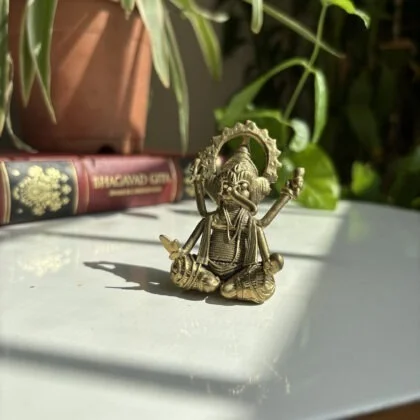 Handcrafted Dhokra Ganesha miniature figure - Image 4