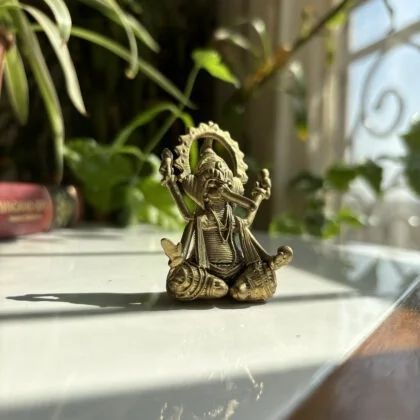 Handcrafted Dhokra Ganesha miniature figure - Image 3