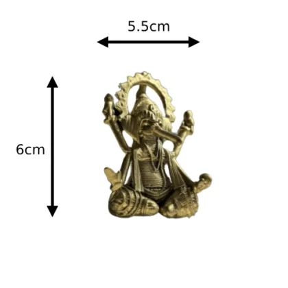 Handcrafted Dhokra Ganesha miniature figure - Image 5