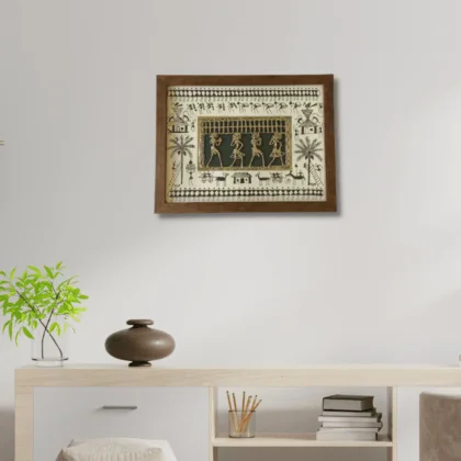 Dhokra-Saura Tribal Art wall frame